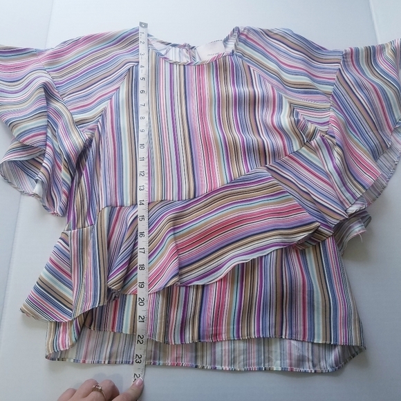 Cinq a Sept | Multicolor stripe‎ Blouse, size M - Picture 4 of 9